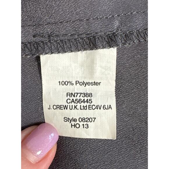 J. Crew Women's Sleeveless Button Down Blouse Gray Size 0 - Picture 4 of 7